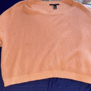 Forever 21 Knitted Long Sleeve Crop Top